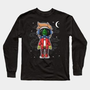 Hiphop Astronaut Ethereum Classic Crypto ETH Coin To The Moon Crypto Token Cryptocurrency Wallet Birthday Gift For Men Women Kids Long Sleeve T-Shirt